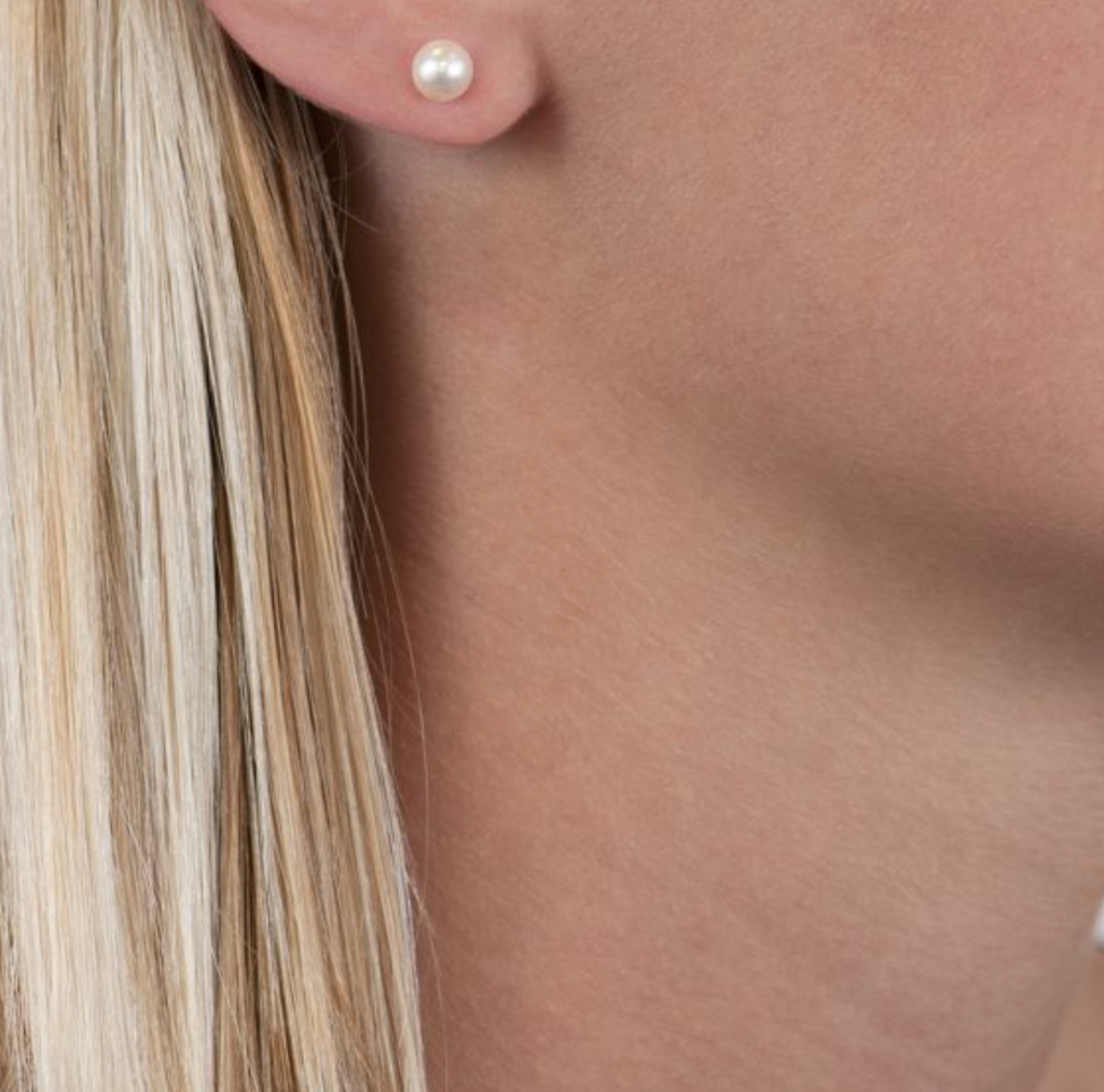 Classic Cultured Freshwater Pearl Stud Earrings