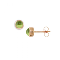 Modern Bubble Peridot Stud Earrings
