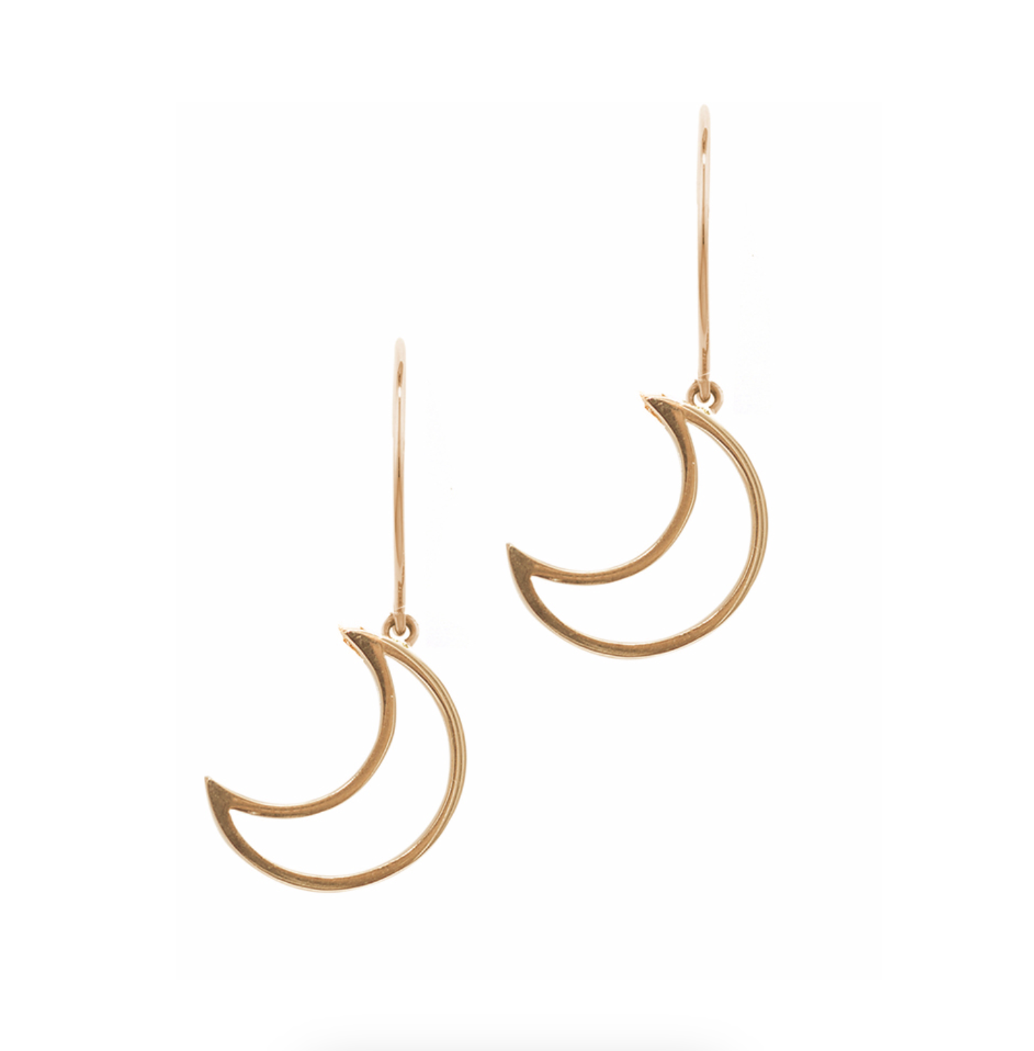 Modern Starry Night Moon Drop Earrings