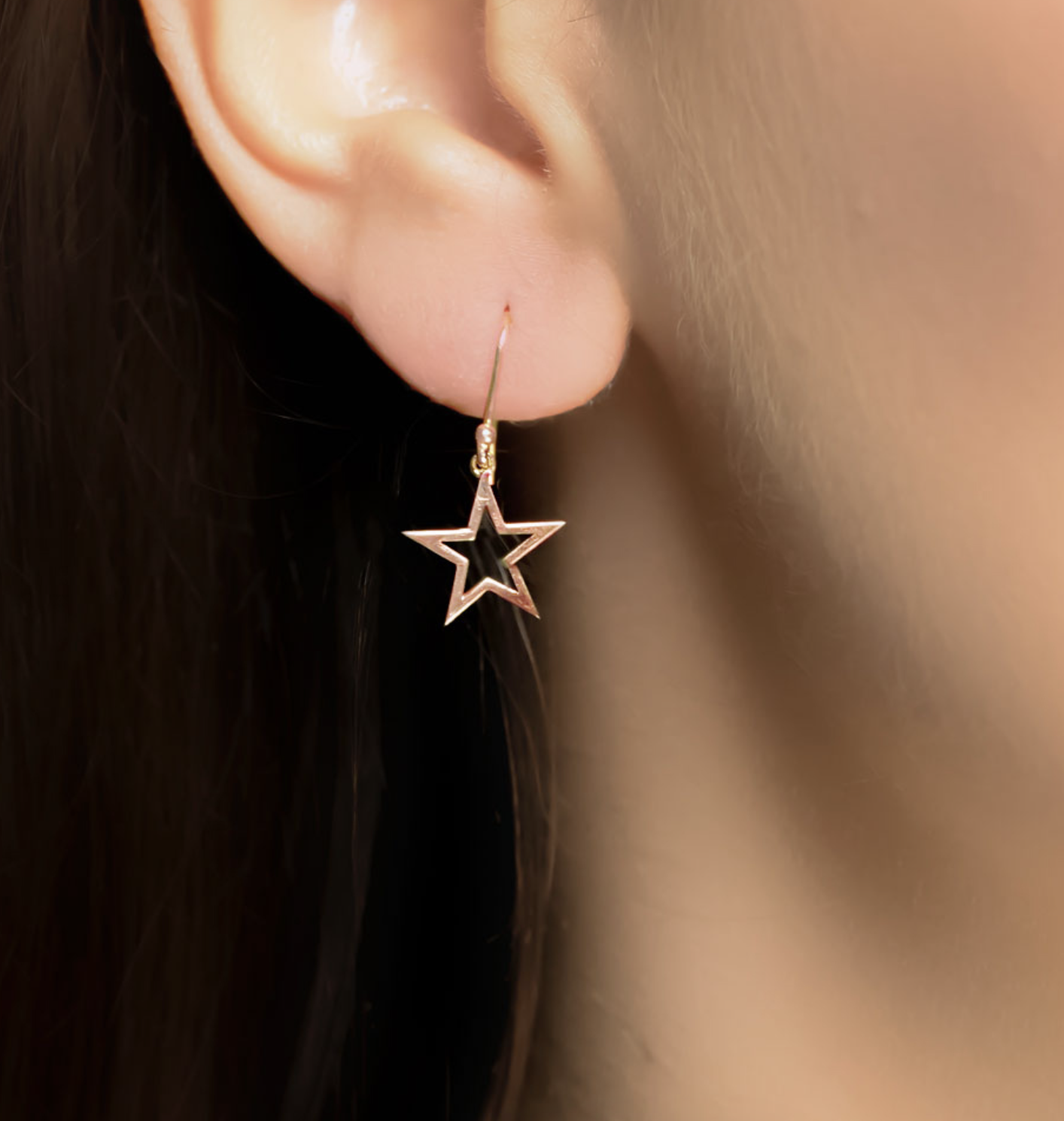 Modern Starry Night Star Drop Earrings